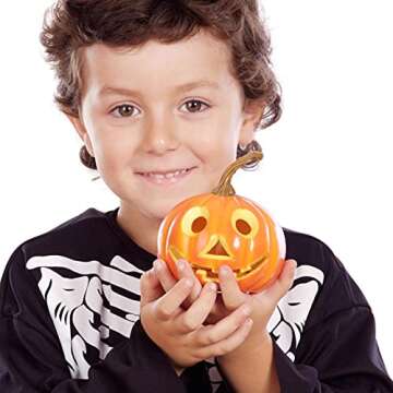 NUOBESTY Pumpkin Stem, DIY Halloween Pumpkin Supplies Plastic Pumpkin Handle for Harvest Fall Decor Halloween Thanksgiving Decoration DIY Supplies 24Pcs