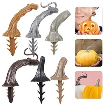 Unique 24-Piece Pumpkin Stem DIY Set for Halloween