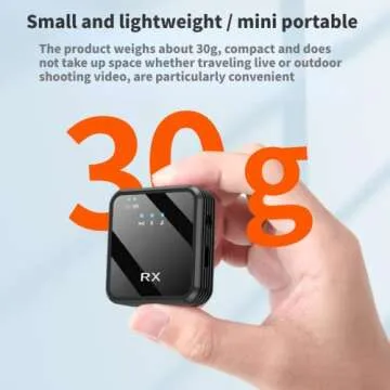 Wireless Lavalier Microphone for Live Streaming and Recording