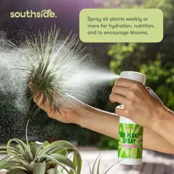 Air Plant Fertilizing Spray by Southside Plants - Fertilizer Mist for Houseplants, Weekly Plant Food - Gentle Mist Formula for Miracle Feed & Grow - 8 oz