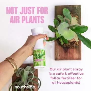Air Plant Fertilizing Spray by Southside Plants - Fertilizer Mist for Houseplants, Weekly Plant Food - Gentle Mist Formula for Miracle Feed & Grow - 8 oz