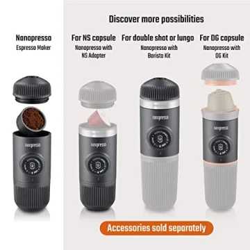 WACACO Nanopresso Portable Espresso Maker for Travel