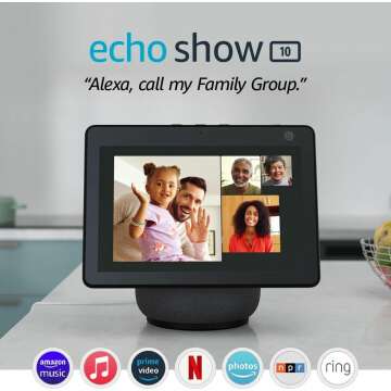 Echo Show 10 - HD Smart Display with Alexa Motion