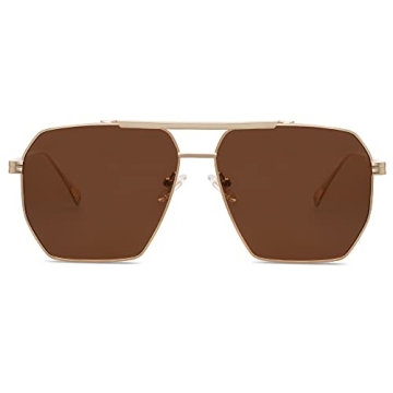 SOJOS Retro Oversized Polarized Sunglasses UV Protection