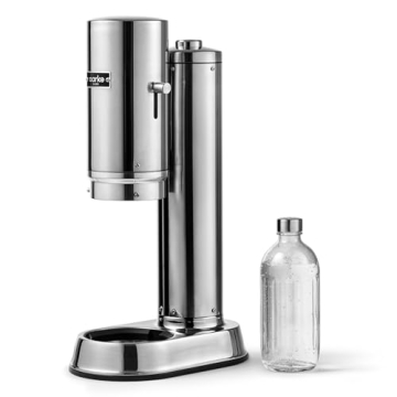 Aarke Carbonator Pro Premium Carbonator/Sparkling & Seltzer Water Maker with Glass Bottle - Stainles...