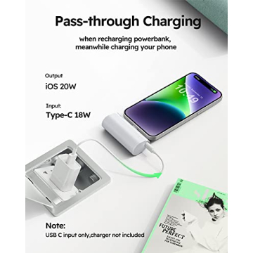 VEGER Mini Charger: Fast Charging Power Bank for iPhone