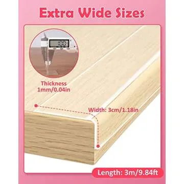Baby Proofing, Clear Edge Protector Strip, Soft Corner Protectors for Kids, Baby Child Safety Corner Guards for Furniture Against Sharp Corners for Tables, Drawers, Sink, Wall 1.2in x 9.84ft