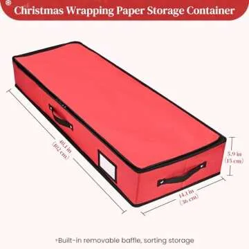 BROSYDA Wrapping Paper Organizer & Storage Bag for Holidays