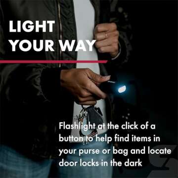 SABRE 2-in-1 Personal Alarm with LED Light for Safety