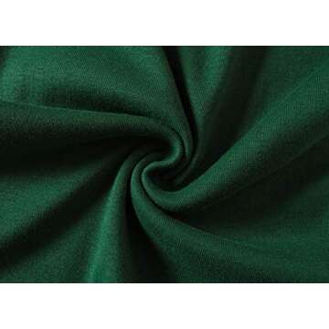 Family Feeling Boys Girls Kids Pajamas Solid Colors 2 Piece Long Sleeve Pyjamas Set Cotton Green Size 8