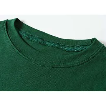 Family Feeling Boys Girls Kids Pajamas Solid Colors 2 Piece Long Sleeve Pyjamas Set Cotton Green Size 8