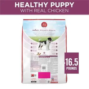 Purina ONE Plus Healthy Puppy Formula High Protein Natural Dry Puppy Food with added vitamins, minerals and nutrients - 16.5 lb. Bag