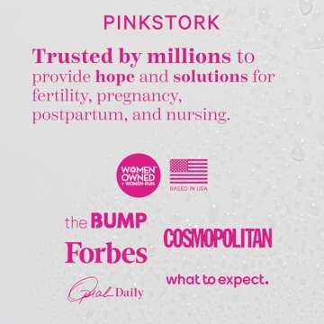 Pink Stork Magnesium Spray Mist - Pure Magnesium Chloride for Morning Sickness, Calm, Stress, & Sleep - Fast-Absorbing, Pregnancy Must Haves, 200 mg per 6 Sprays, 4 oz Unscented