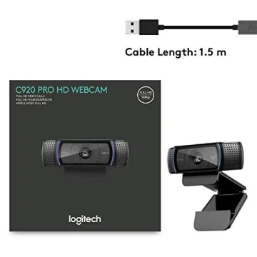 Logitech C920 Webcam - 1080p HD Video Streaming Renewed