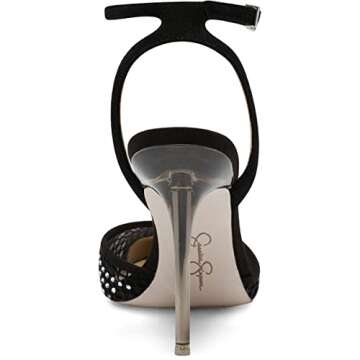 Jessica Simpson Pirrie Lucite Pumps - Clear Black Elegance
