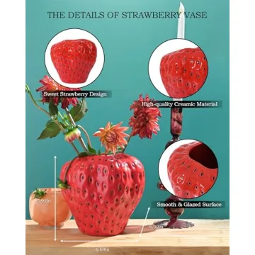 Charming Strawberry Vase for Home Decor Gifts