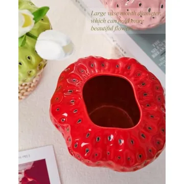 Charming Strawberry Vase for Home Decor Gifts
