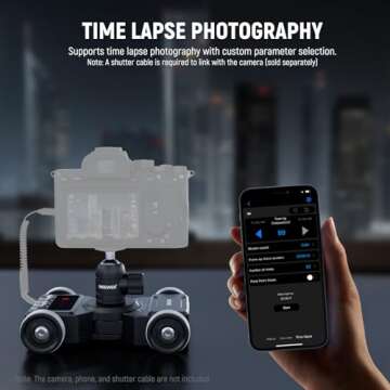 NEEWER DL300 Motorized Camera Dolly with App Control