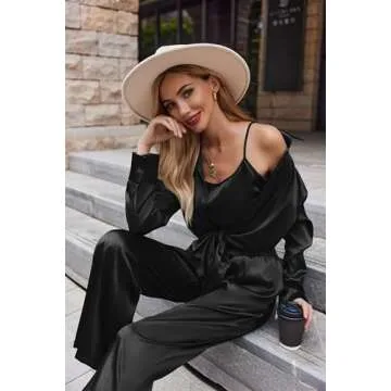 Ekouaer Womens Silk Pajamas Set - Luxurious Comfort!