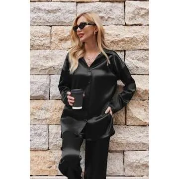 Ekouaer Womens Silk Pajamas Set - Luxurious Comfort!