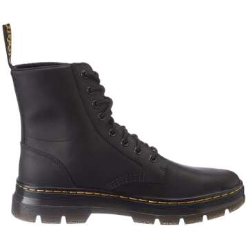 Dr. Martens unisex adult Lace Fashion Boot, Black Wyoming, 12 Women 11 Men US