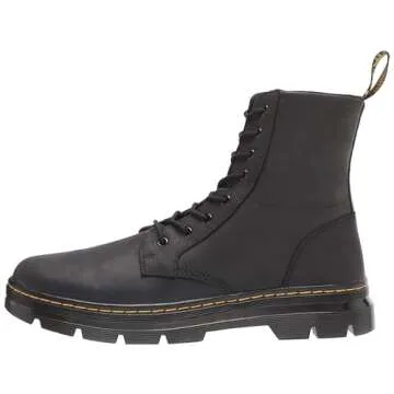 Dr. Martens unisex adult Lace Fashion Boot, Black Wyoming, 12 Women 11 Men US