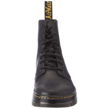 Dr. Martens unisex adult Lace Fashion Boot, Black Wyoming, 12 Women 11 Men US