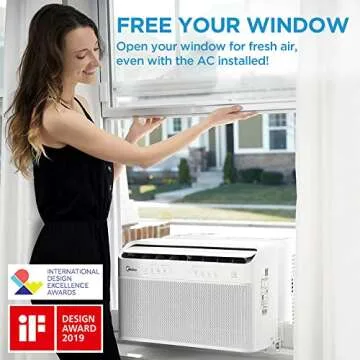 Midea MAW08V1QWT U-Shaped Window AC | Quiet & Smart