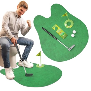 Potty Putter Toilet Time Golf Game - Perfect Bathroom Mini Golf Set for Golf Enthusiasts - Hilarious...