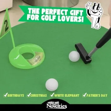Potty Putter Toilet Time Golf Game - Perfect Bathroom Mini Golf Set for Golf Enthusiasts - Hilarious and Fun Novelty Gift for All Ages - Improve Your Putting Skills on the Loo!