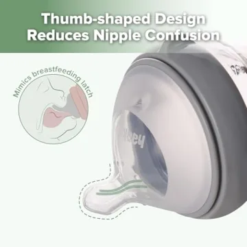 Haakaa Gen.3 Natural Glass Baby Bottle 6.3 oz for Breastfed Babies