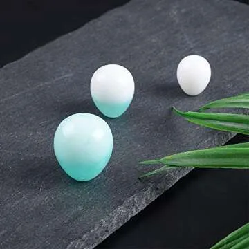 Silicone Epoxy Mold, DyAi 2 Pack Resin Epoxy Eggs Molds, Orbs Pendant Casting Molds for UV Resin Crafts, DIY Jewelry Making (16mm/ 20mm/ 25mm)