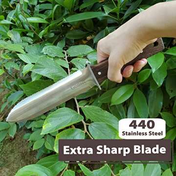 Gonicc Hori Hori Garden Knife with Protective Sheath