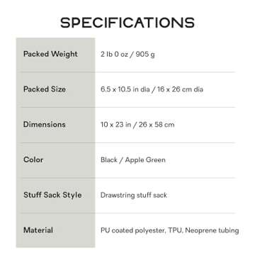 NEMO Equipment Helio Portable Pressure Camp Shower - 22 Liter - Black/Apple Green