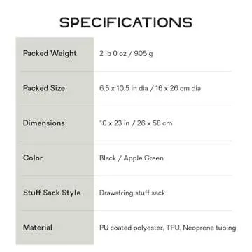 NEMO Equipment Helio Portable Pressure Camp Shower - 22 Liter - Black/Apple Green