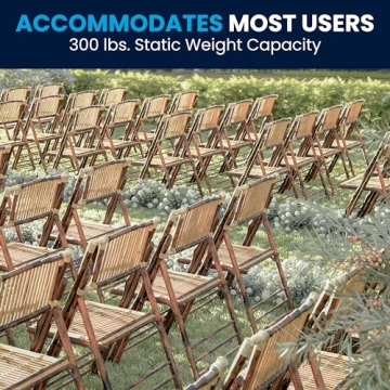 Folding Bamboo Chairs Set of 2 Stylish and Durable