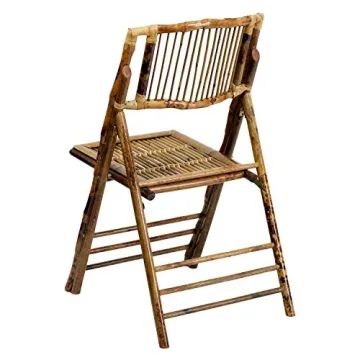 Folding Bamboo Chairs Set of 2 Stylish and Durable