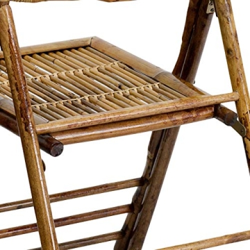 Folding Bamboo Chairs Set of 2 Stylish and Durable