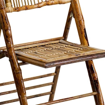 Folding Bamboo Chairs Set of 2 Stylish and Durable
