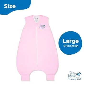 Baby Merlin's Magic Dream Sack Walker - Magic Merlin Microfleece Wearable Blanket Baby Dreamsack- Baby Sleep Sack 12-18 Months (Pink)