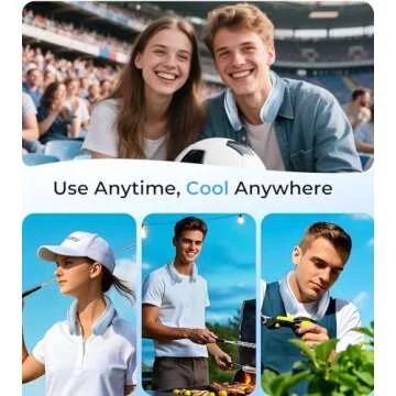 RANVOO Portable Neck Fan - Hands-Free Cooling Solution