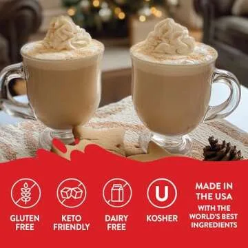 Jordan's Skinny Syrups Sugar Free Coffee Syrup, Sugar Cookie Flavor, Zero Calorie Flavoring for Latte, Protein Shake, Cocktail & More, Gluten Free, Keto Friendly, 25.4 Fl Oz, 1 Pack