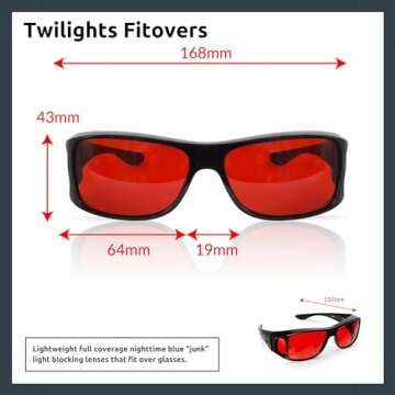 TrueDark Twilights Fitover Glasses for Better Sleep