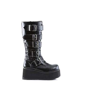 Demonia by Pleaser Men's Trashville-518 Goth Boot,Black PU,11 M US