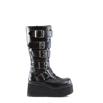 Demonia by Pleaser Men's Trashville-518 Goth Boot,Black PU,11 M US