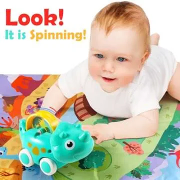 ALASOU 9 PCS Dinosaur Fantastic Creatures Toys with Playmat/Storage Bag|Baby Toys for 1 2 Year Old B...