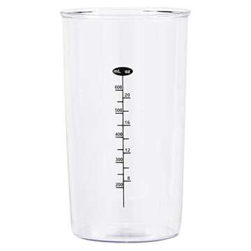 Amazon Basics 500 Watt Multi-Speed Immersion Hand Blender with Attachments, Silver