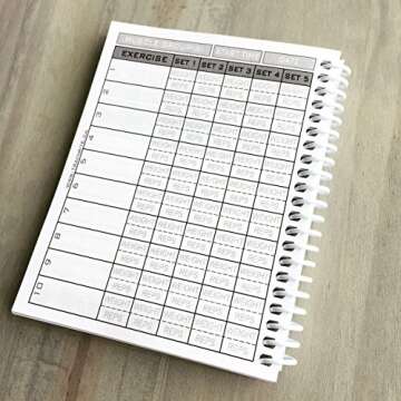 TrainRite 2019 Compact Fitness Planner - Get Shit Done, 90 Workouts, Waterproof Covers