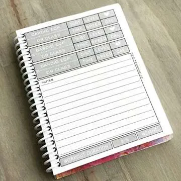 TrainRite 2019 Compact Fitness Planner - Get Shit Done, 90 Workouts, Waterproof Covers