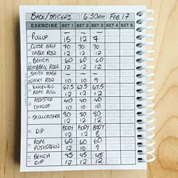 TrainRite 2019 Compact Fitness Planner - Get Shit Done, 90 Workouts, Waterproof Covers